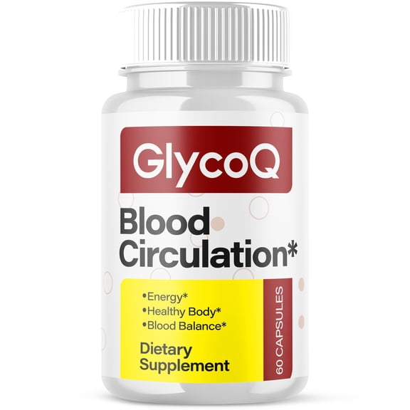 GlycoQ Blood Support Pills Advanced Formula Vitamin Supplement Glyco Q 60 Capsules