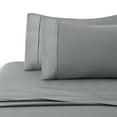 thumbnail image 3 of Marina Decoration 600 Thread Count Ultra Soft Deep Pocket Hotel Standard Solid Bedding Long Staple Percale Cotton All Season Sheet Set with Pillowcase, 3 of 7