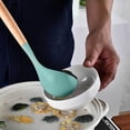 thumbnail image 4 of 12-Piece Kitchen Silicone Cooking Utensils Set with Wooden Handles and Storage Cup Pink, Non-Scratch, Dishwasher Safe, Ideal for Daily Cooking and Meal Prep, 4 of 9