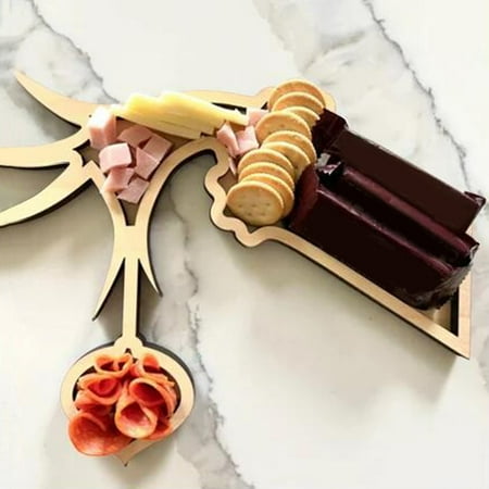 

Funny Christmas 11.8inch Wooden Plate 1pc Xmas Friendly Wooden Tray Perfect For Parties Holidays Family Dinners