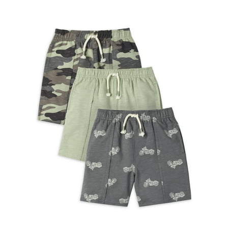 

Modern Moments by Gerber Baby and Toddler Boy French Terry Shorts 3-Pack Sizes 12M-5T