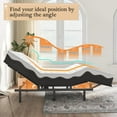 thumbnail image 4 of Adjustable Bed Frame,Twin Metal Frame Bears 500 lbs,Wireless Remote Memory Function,Head & Foot Lift Incline,Quiet Motor for Lying Down Reading Watching TV, 4 of 7