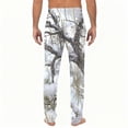 thumbnail image 3 of Havenx Men's Pajama Pants Camo Elastic Pants with Pockets Straight-Fit Long Pj Bottoms Drawstring Casual Novelty Lounge Breathable Clothes,Gray L, 3 of 6