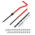 thumbnail image 4 of 30Pcs Filet Kit de Réparation en Acier Inoxydable Torsadé Clé à Percer Robinet Outil d'Insertion M5x0.8, 4 of 12