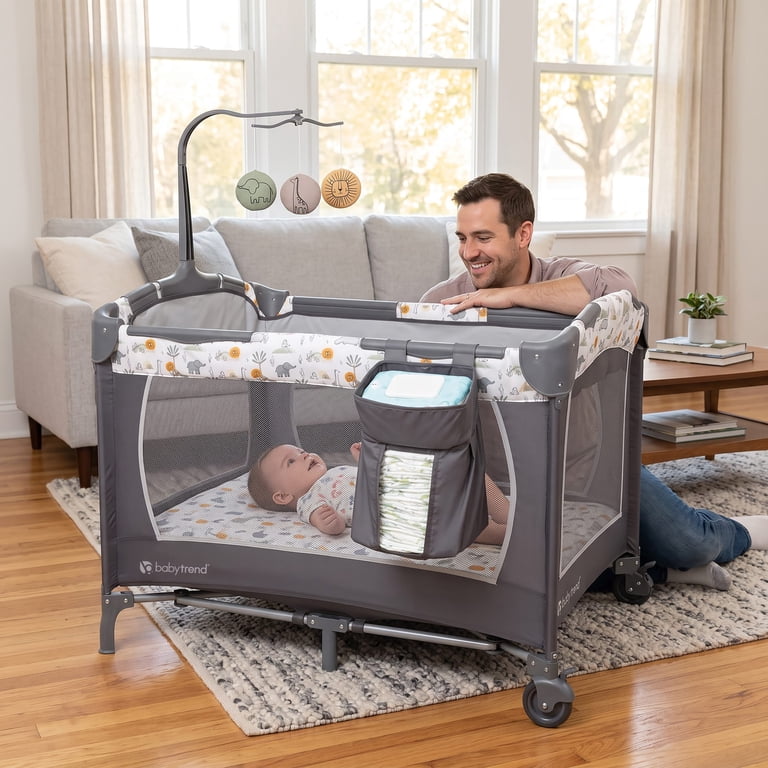 Nursery Center Playard with Full Bassinet and Mobile photo 3