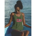 thumbnail image 2 of Love You Mom Pink Banner Racerback Tank Women -Image by Shutterstock, Female XX-Large, 2 of 4