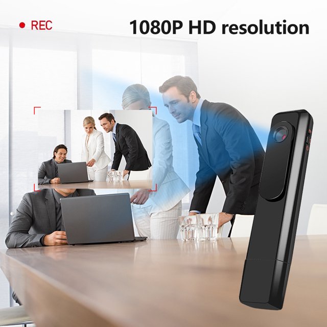 1080p HD Dv Audio Video Recorder Videocámara de video portátil Grabación en bucle de carga USB para conferencias