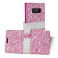 thumbnail image 2 of Reiko brand for Galaxy Note 8 Diamond Rhinestone Wallet Case In Pink, 2 of 4