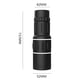 thumbnail image 5 of Herramientas y mejoras para el hogar Telescopio monocular portátil de gran aumento 16x52 Monoculares para adultos Monocular de alta potencia con visión amplia y trípode adaptador para teléfono intelig, 5 of 9