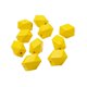 thumbnail image 2 of espaciadoras de madera duraderas para decoración, de madera pulidas irregulares modernas para adornos de fiesta, decoración del hogar, Amarillo, 2 of 9