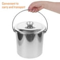 thumbnail image 3 of RUNROTOO Stainless Steel Milk Bucket with Handle and Lid for Food Storage 1Set, 3 of 7