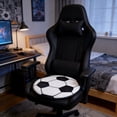 thumbnail image 4 of Soccer Shaped Cooling Gel Ice Silk Seat Cushion, Easter Decor Sports Fan Chair Pad for Summer, Comfortable Auto, Office and Stadium Seat Cushion that Keeps You Cool During Games, 16in, Colorful, 4 of 6