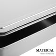 thumbnail image 3 of Zehuanyu Box Covered Baking Tray Stainless Steel Baking Pan With Lid Bread Baking Pan Cake Pan With Lid Bread Oven Ice Cream Container Freezer Box For Refrigerator Home Silver, 3 of 8