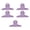 Purple-75MM, variant on 5Pcs Steel Document Clips Heavy Duty Metal Hinge Clip Bag Clip For Files Bills Receipt Preservation Supplies