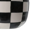 thumbnail image 6 of Mainstays Lennon 8.1" x 8.1" x 6" Round Black Checkered Ceramic Planter, 6 of 7