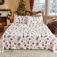 thumbnail image 2 of Gogreen Cute Print Christmas Sheets Queen Size Bed Sheets Set With Deep Pocket Fit 16", Breathable Soft Microfiber, Christmas Bedroom Decor Christmas Gift For Women, 2 of 9