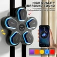 thumbnail image 5 of Music Boxing Machine Under $5! Yannianjz Bluetooth Music Boxing Machine, Smart Wall Mounted Punching Bag with Gloves, Interactive Boxing Equipment for Home Gym, Fitness Training, LED Feedback Display, 5 of 8
