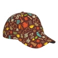 thumbnail image 3 of Daiia Retro Coffee print Baseball Cap Men Women Golf Dad Hat Adjustable Original Classic Low Profile Hat Unconstructed Plain Cap, 3 of 9