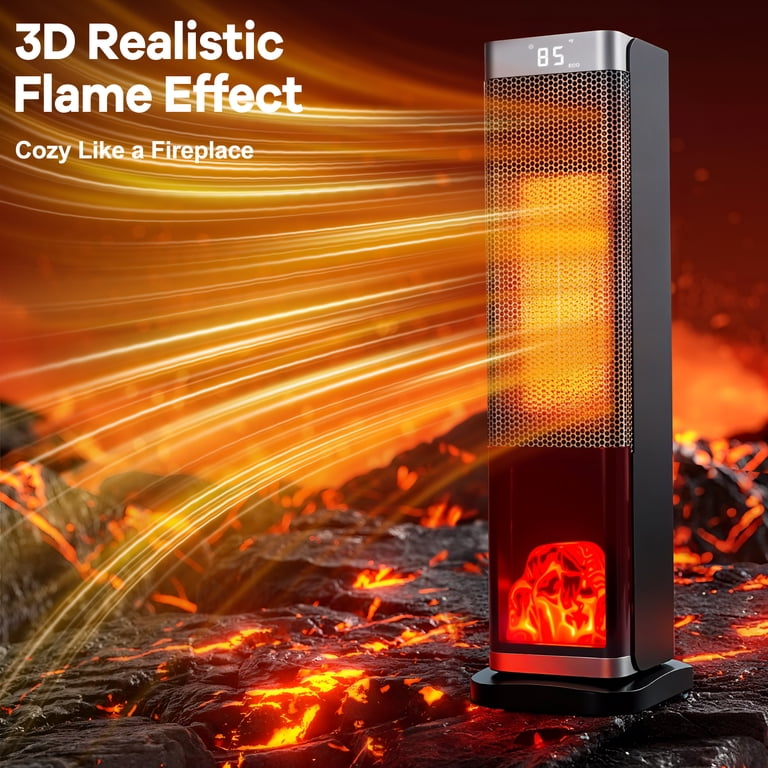 WLRETMCI 2000W Tower Space Heater, Ceramic, Remote photo 6