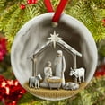 thumbnail image 4 of PuSpu Home Decor Christmas Round Acrylic Hanging 8cm Nativity Scene Hanging Ornaments Transparent Colored Acrylic Holiday Decorations Christmas Tree Door And Window Pendants Holiday Products, 4 of 6