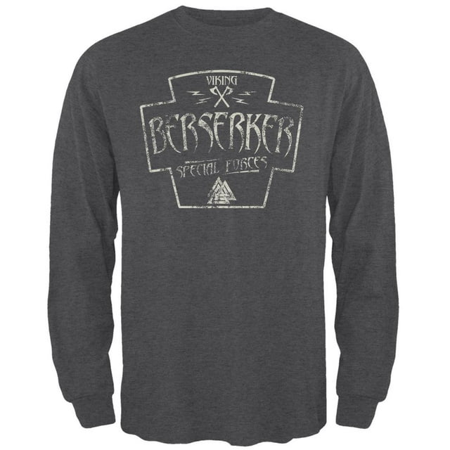 Berserker Viking Forces Spéciales Rétro Vintage T-Shirt à Manches Longues pour Hommes