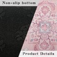 thumbnail image 5 of Pink Boho Kitchen Mats for Floor, White Flower Kitchen Rugs Set of 2 Carpet Area Rug, Floral Vintage Farmhouse Pink Boho Kitchen Decor and Accessories Stuff, 17x30 and 17x47 Inch, 5 of 7