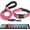 Pink Collar+Leash, variant on Solennerer Reflective Dog Collar Dog Leash Sets with Padded Handle Adjustable Nylon Collars for Small, Medium and Large Dogs