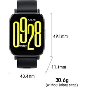 Redmi Watch 5 Active Midnight Black - 18-Day Battery Life, 2-Inch Display, 5ATM Waterproof, Bluetooth Calling, Alexa Built-In
