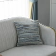 thumbnail image 5 of 16" Handwoven Wool & Cotton Throw Pillow Cover with Woven Knit Texture, 5 of 8