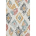 thumbnail image 2 of Addison Rugs Mayfield Premium Machine Washable Transitional Diamonds Ivory Rectangle Rug, 5' X 7'6" Machine Washable Transitional Diamonds Ivory Oversized Sherpa Throw Blanket, 2 of 7