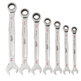 thumbnail image 4 of Milwaukee 48-22-9406 SAE Combination Ratcheting Wrench Mechanics Tool Set (7-Piece), 4 of 8