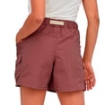 thumbnail image 4 of Jxximdong Shorts for Women Women's Outdoor Everyday Shorts Cargo Shorts Summer Workout Elastic High Waist Hiking Shorts Pink XXL Pants, 4 of 5