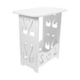 thumbnail image 1 of KAKOWELY vanity shelf End Table Bedside Nightstand 2-tier Wood Counter 15.7 Inch Bathroom Mini Desk Countertop Standing Rack Vanity Shelf For Kitchen Office Organizer Makeup Stand, 1 of 5