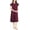 Burgundy, variant on NY Threads Women's Hospital Gown Soft and Stylish Patient Gown, Small-Medium, White Rose - Pink