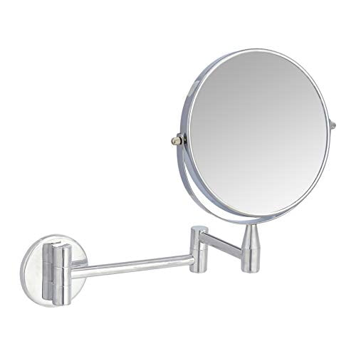 Basics WallMounted Vanity Mirror 1X/5X Magnification, Chrome