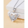 thumbnail image 4 of JKR Diamond Heart Necklace for Women 925 Sterling Silver 1CT Heart Pendant Jewelry, Anniversary Valentines Day Gifts for Her Wife Mom Girlfriend, 4 of 6