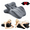 Gray, variant on Ergonomic Memory Foam Wedge Pillow,27° Prone Ergonomic Contoured Intimacy Couples Pillow for Waist,Neck & Back,Multi-Functional Comfort Pillow for Reading Reclining Sit Up