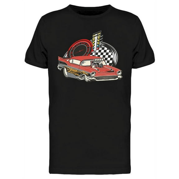 Racing Drag Car T-Shirt Men -Image by Shutterstock, Male 3X-Large