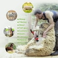 thumbnail image 6 of 900W Sheep Shears Electric Farm Livestock Haircut with 2 Blades Professional Animal Clippers 6 Speed Heavy Duty Electric for Thick Horses Sheep Alpacas Goats(Red), 6 of 9