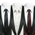 thumbnail image 5 of Cloudstyle Men's Jacquard Business Ties 3-Pack for Weddings, Formal Events & Business Occasions, 5 of 5