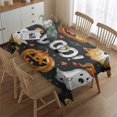 thumbnail image 3 of Rectangle Table Cover Boo Halloween Ghost Skull Bat spider Table Cloth,Modern Foldable Table Covers for Picnic Graduation Halloween Fall Thanksgiving Christmas, 3 of 5