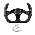 thumbnail image 4 of koolsoo Generic Racing Steering Wheel Anti Slip Aluminum Alloy Gaming Steering Wheel Black, 4 of 9