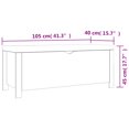 thumbnail image 4 of vidaXL Storage Box with Cushion Bench Organizer Living Room Hallway Entryway, 4 of 6