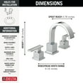 thumbnail image 6 of Delta Faucet Vero® Two Handle Widespread Bathroom Faucet, 6 of 7