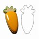 thumbnail image 2 of Easter Carrot Stainless Steel Cookie Cutter Biscuit Pastry Cake Decor Baking Fondant Diy Mold Tools, 2 of 2