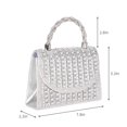 thumbnail image 3 of Jia Store Rhinestone Clutch Purse for Women Sparkling Party Evening Bag Wedding Cocktail Handbag Prom Shoulder Bags, 3 of 5