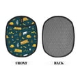thumbnail image 2 of Pofeuu Camping Print Silicone Pot Mat Mitten With Hanging Loop Heat Resistant Oven Mitts Non-Slip Bbq Baking Smoking Potholders, 2 of 7