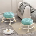 thumbnail image 5 of HaoXun Swivel Wheel Plastic Low Stool - Movable Seat with Casters for Home Living Room and Shoe Putting Convenience, 5 of 6
