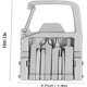 thumbnail image 4 of 12 in 1 Folding Multi-Tool Keychain - Portable Handheld Multitool with Screwdriver Set Bottle Opener Carabiner - Ideal Outdoor Camping Tool and Pocket Knife for Everyday Carry, 4 of 5