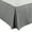 Dark Gray, variant on PiccoCasa Pleated Ruffle Bed Skirts with 14" Drop, Queen Black